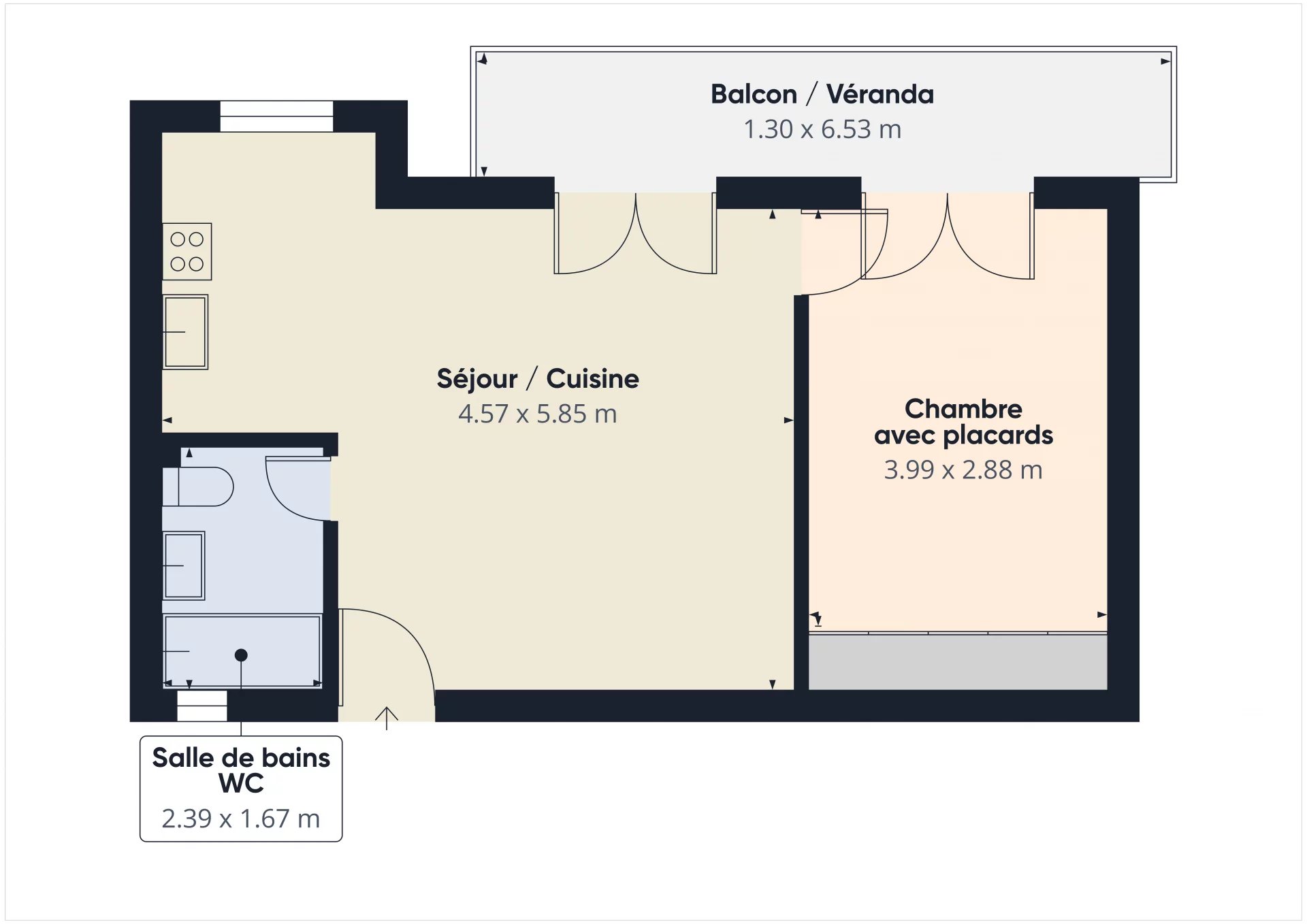 Appartement 2 pièces – Bd du Mont Boron NICE
