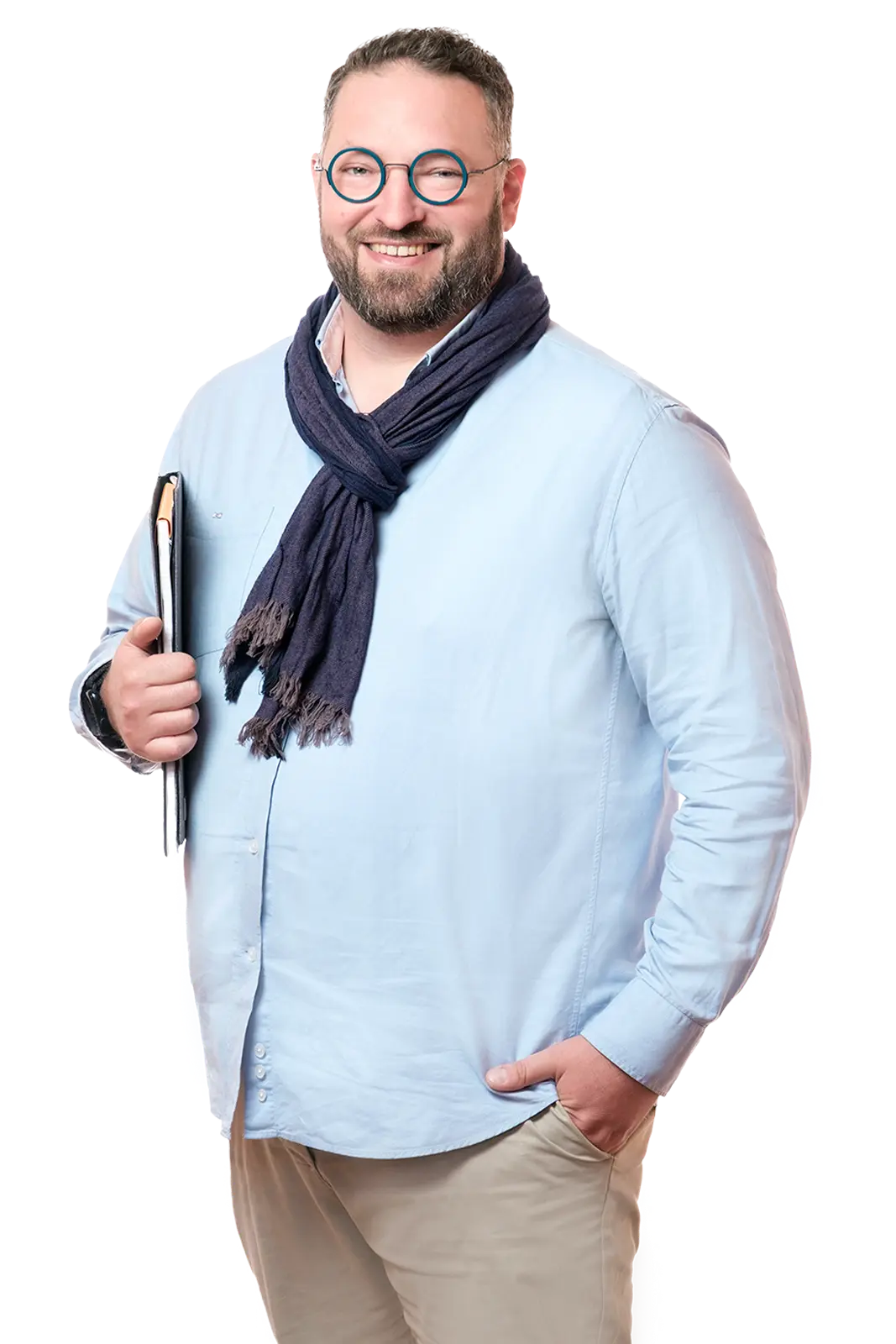 collaborateur souriant