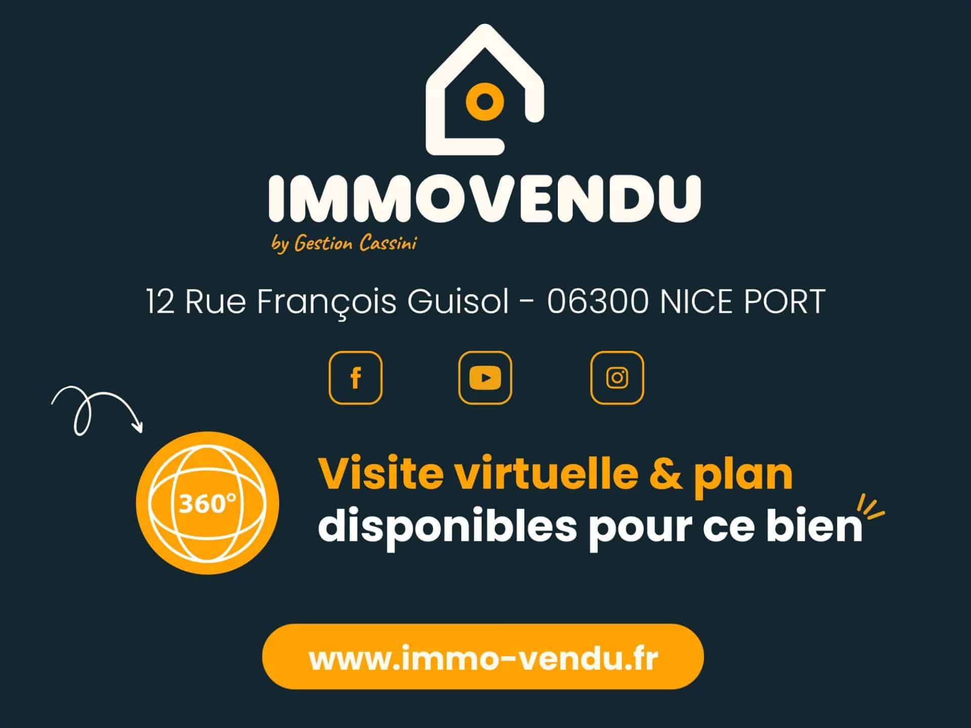 Appartement 2 pièces – Bd Mantéga Righi – Nice