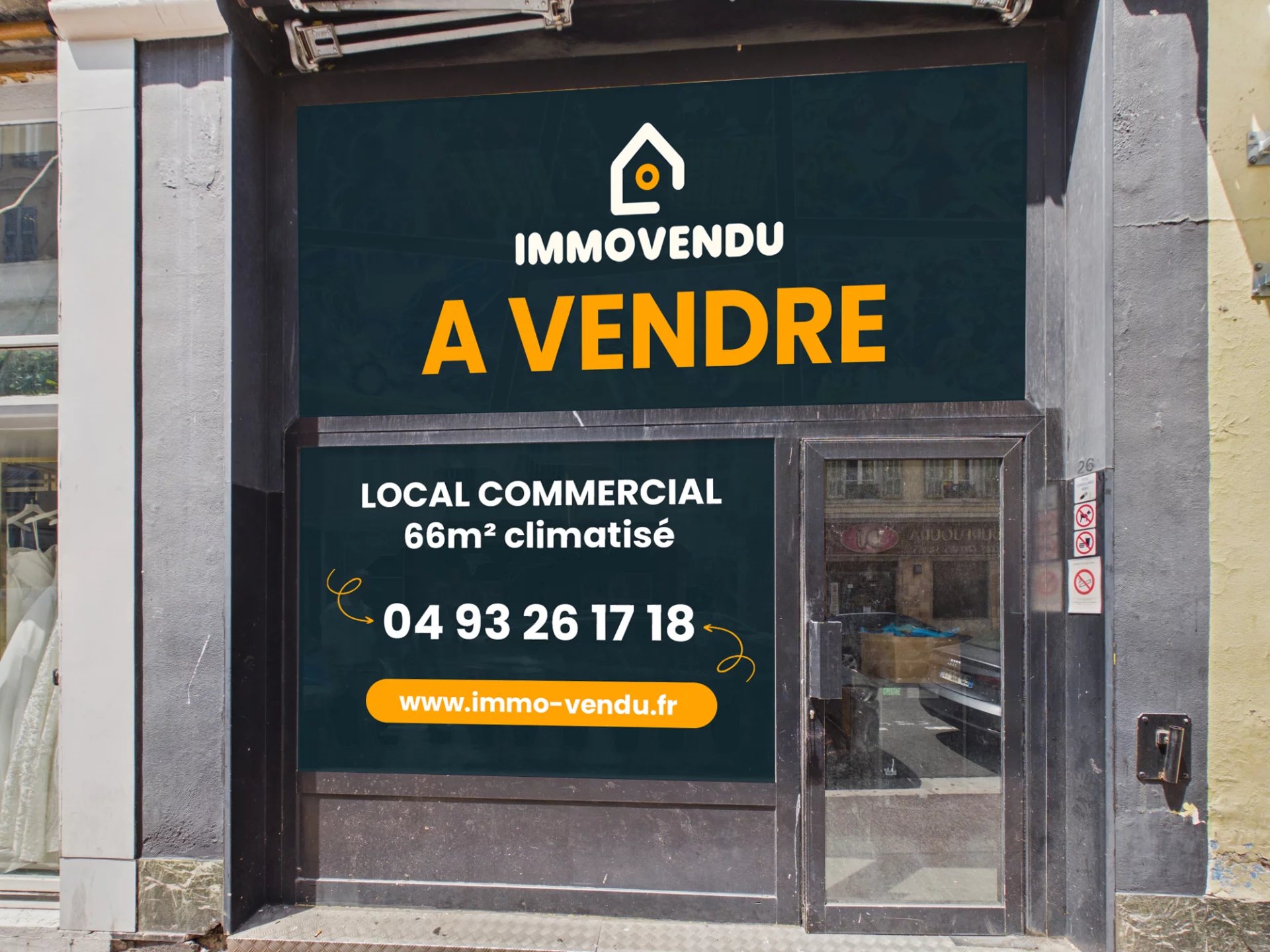 Local Commercial – 26 Rue Pertinax – NICE – 100m Jean Médecin