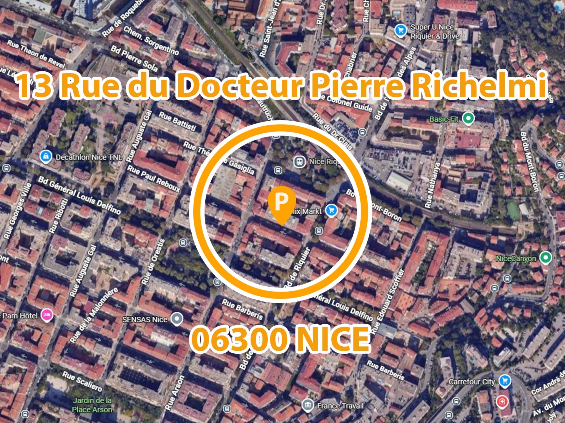 Place de parking accès de plain-pied – Nice Riquier