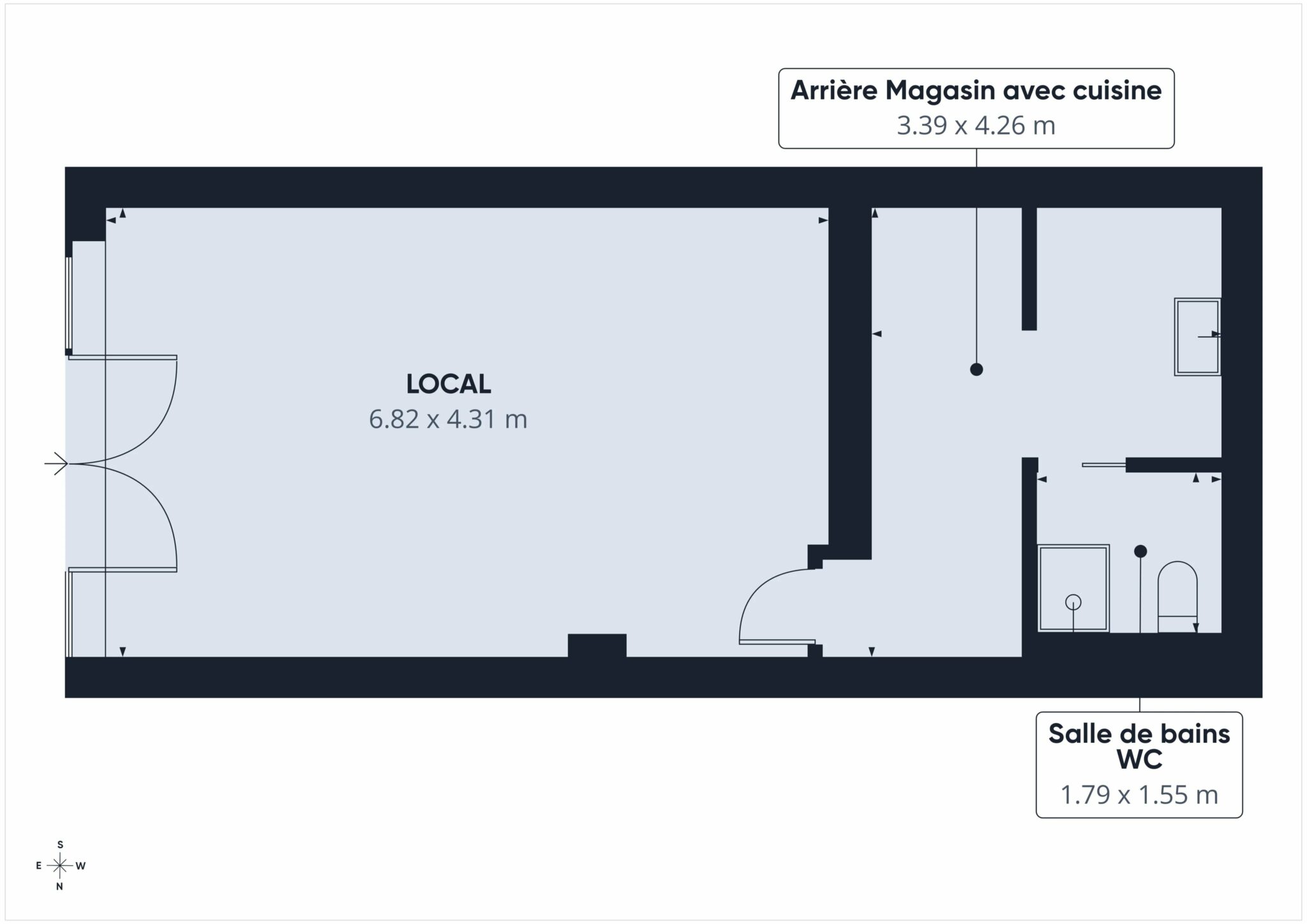 Local Commercial – Laverie – Rue de Villeneuve – NICE