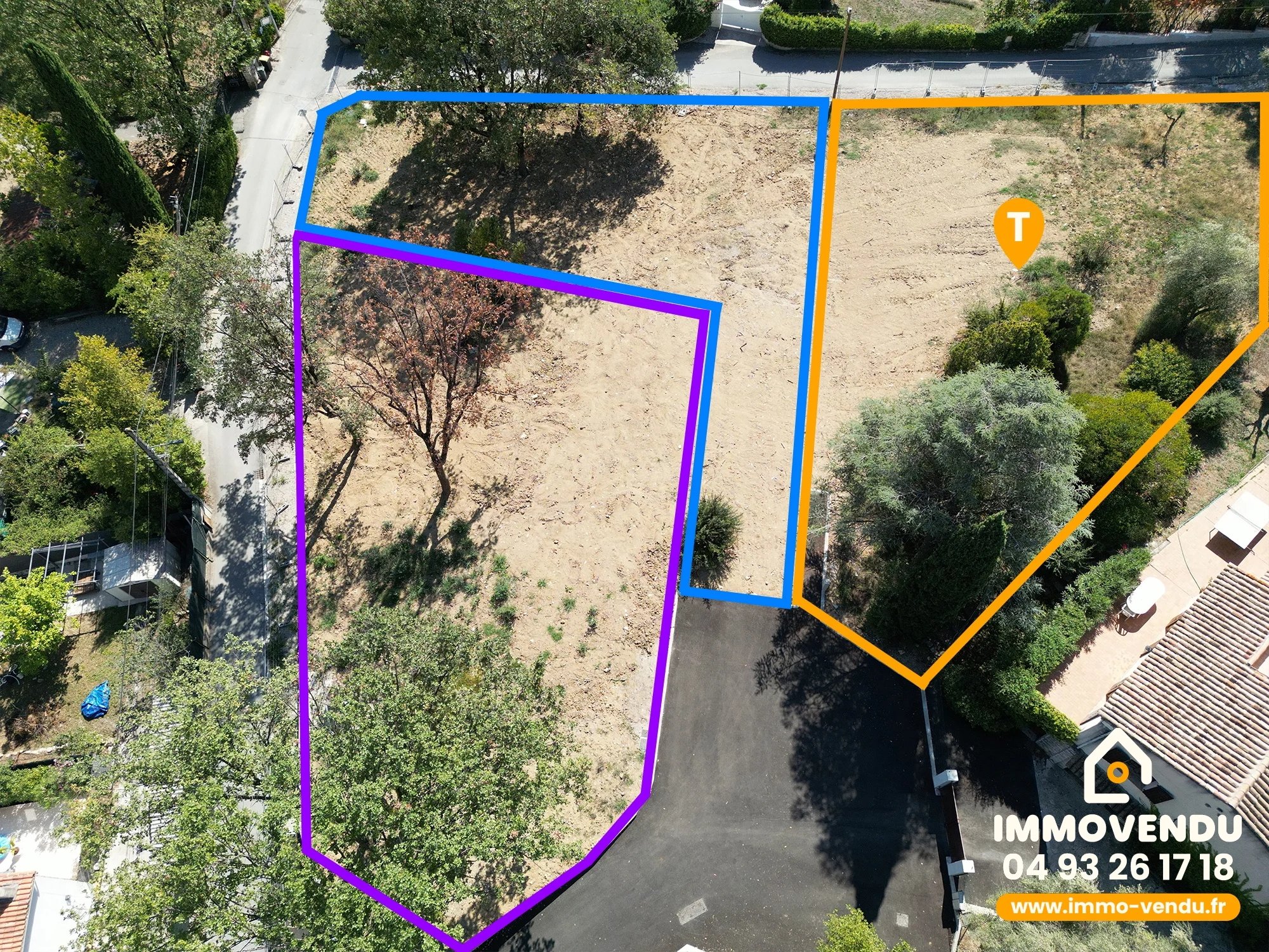 Terrain viabilisé 785m² – 117m² constructible – LA GAUDE